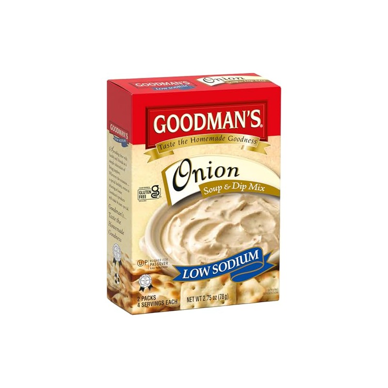Goodman's Onion Soup & Instant Onion Dip Mix, Low Sodium