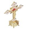 Metal Enamel Crosses Enamel Coating Anti Rust Gold White Crosses