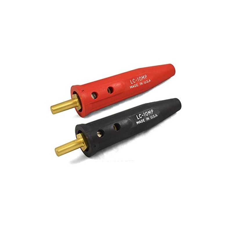 Lenco LC-10MP (Red & Black) Tapered Cable Plug for Welder,