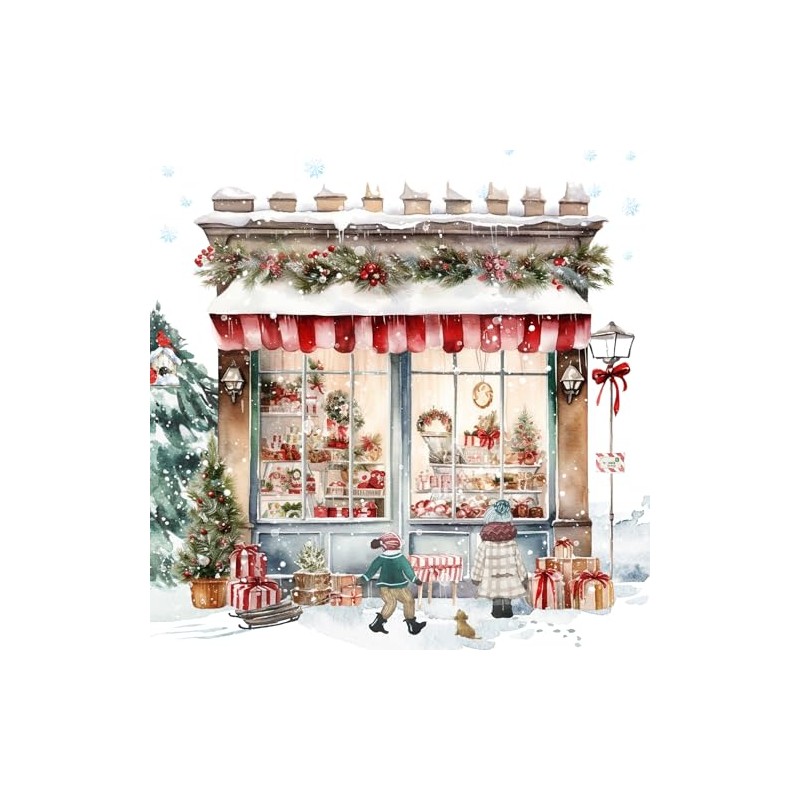 Anniversary House Tiflair Festive Christmas Boutique Lunch Napkins 3 ply