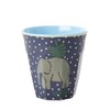RICE. DK RICE Small Curved Melamine Cups with 6 Jungle
