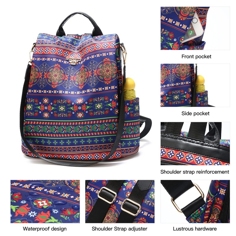 shepretty Backpacks Anti Theft Women Travel Rucksack Shoulder Bag,AAAA.