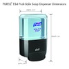 PURELL ES4 Manual Wall-Mounted Hand Soap Dispenser, Graphite, Compatible with