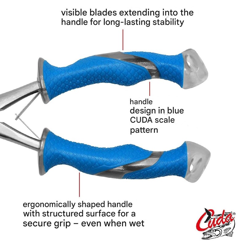 CUDA 10.25" Titanium Bonded Stainless Steel Freshwater Long Needle Nose