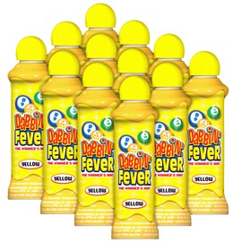 Dabbin' Fever Bingo Daubers One Dozen 3 Ounce Ink Dabbers (Yellow)