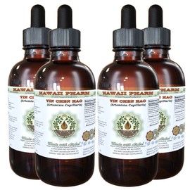 Yin Chen Hao Alcohol-Free Liquid Extract, Yin Chen Hao (Artemisia Capillaris) Dried Herb Glycerite Natural Herbal Supplement, Hawaii Pharm, USA 4x4 fl.oz