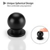 goldenwarm 20 Pack Kitchen Cabinet Knobs Black Drawer Knobs -