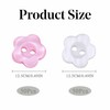 100 Pcs 2 Hole Flower Resin Button, Buttons for Baby