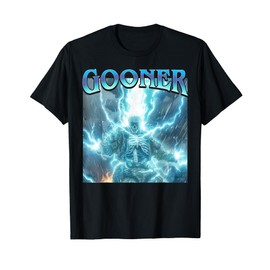 Gooner - Funny Inappropriate Hard Lightning Skeleton Meme T-Shirt