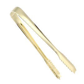 Kitchen Tongs, Gold Ice Cube Tongs, Gold, Ice Bucket Tongs, Gold Large Ice Tongs, Stainless Steel Sugar, Ice Pastry, Sugar, Cooking Clamp, Salad, Barbecue Tongs, Bar Tools, Gold Plating