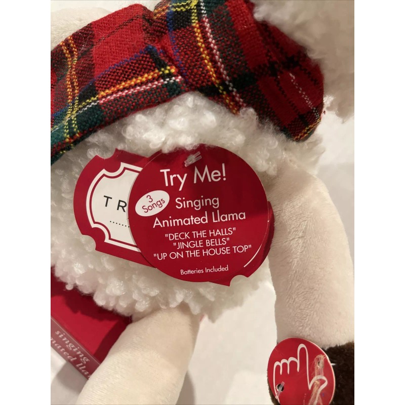 NEW Dan Dee Animated Christmas Plush Llama Sings Dances 3