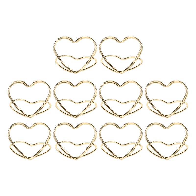 50Pcs Place Card Holder Heart Shape Cute Colorfast Table Card