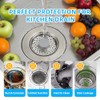 Sink Drain Strainer - Kitchen Sink Stopper, 3 In 1