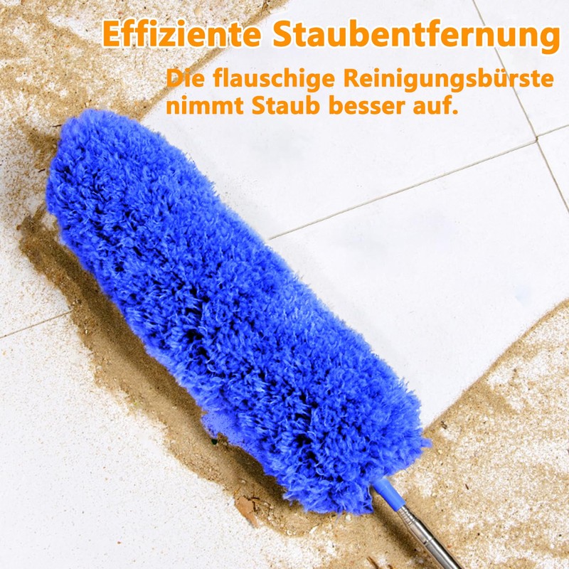Washable Telescopic Duster, Long Extendable up to 2.45 m, with