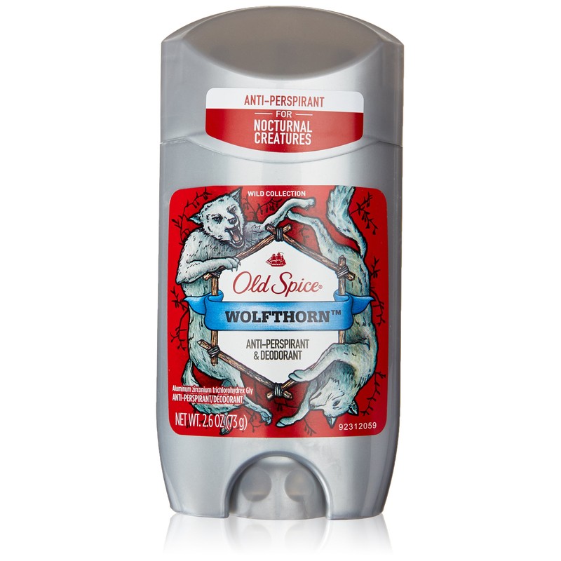 Old Spice Anti-Perspirant 2.6 Ounce Wolfthorn Solid (76ml) (6 Pack)