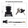 1PZ Ignition Switch, 3-Position, Key Actuated, Black, ON-OFF Operation, Fits