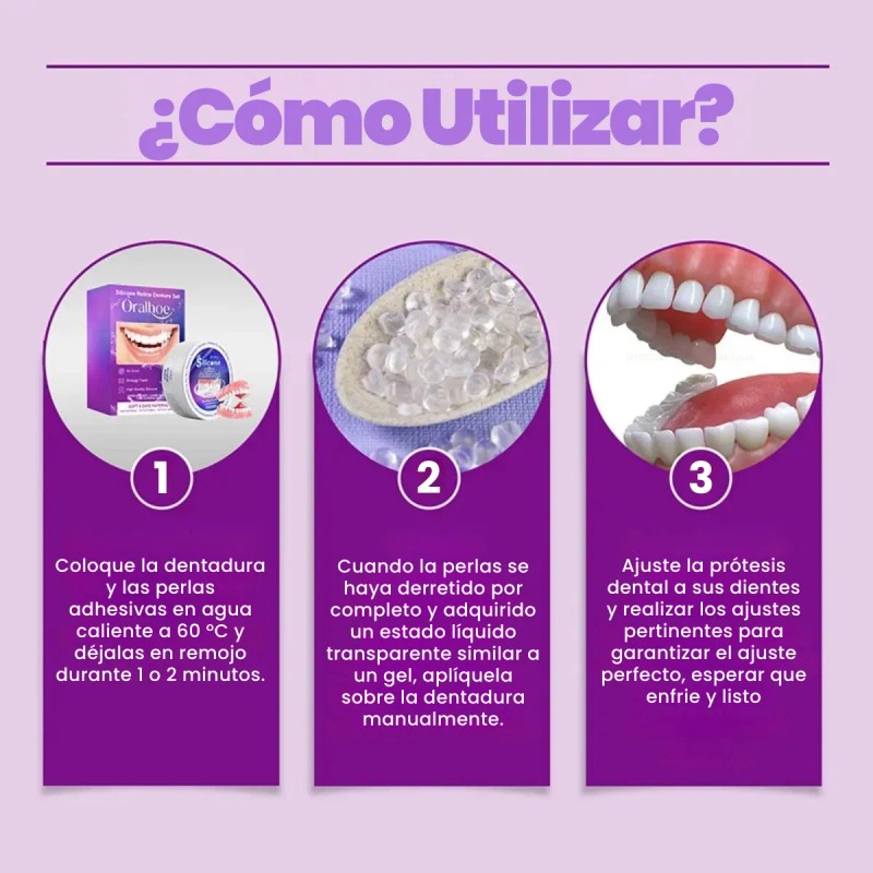 Dientes Temporales Postizos Tonalidades Cuidado Bucal