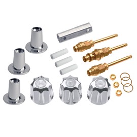 Danco Bathtub and Shower 3-Handle Remodel/Rebuild Trim Kit for Gerber Faucets | Knob Handle | 11B-1H/C and 11B-4D | Chrome (39615)