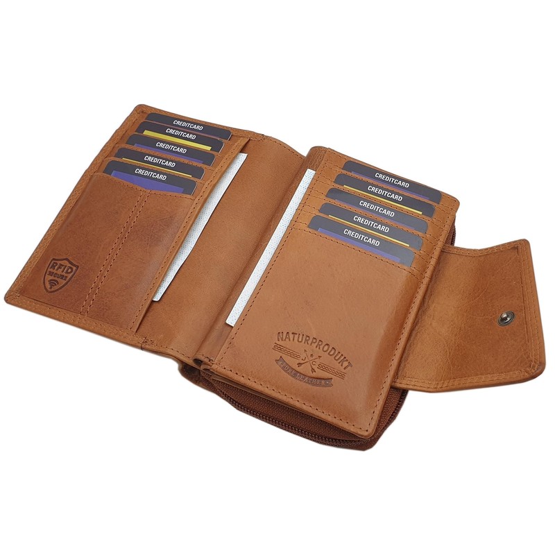Genuine Cowhide Leather Women's Wallet / Purse / Purse in