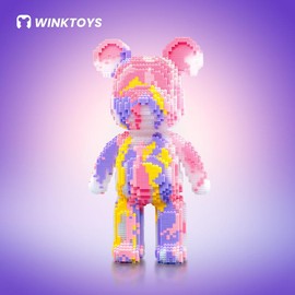 WINKTOYS [13]Crystal Fluid Bear,Winktoys building block,Bear Building Block,Bear Toys,Birthday Gift,Educational,Boy,Girl,Trend Decoration,Cool Gifts