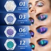 Prreal Chameleon Eyeshadow Glitter,Glitter Shimmer Eyeshadow, Multichrome Glitter Highlighter Eyeshadow,Highly