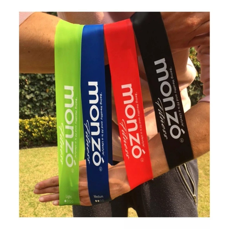 Monzó Banda Elastica, Banda De Resistencia, Yoga, Crossfit, Paq 2