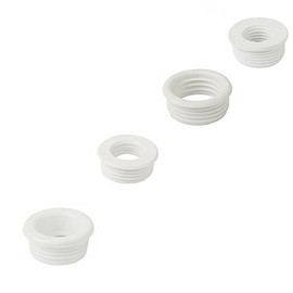 Siphon Seal Cuff Reducer Rubber Nipple HT Drain Pipe White (Diameter 50/25)