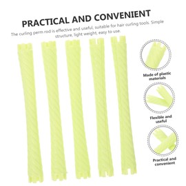Healvian 10pcs Flexible Perm Rods for Curling Hair Curling Tools for Women Suitable for Long Hair for Home Travel Use
