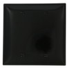 Leviton 2-Gang No Blank Wallplate, Midway Size, PJ23-E, Black