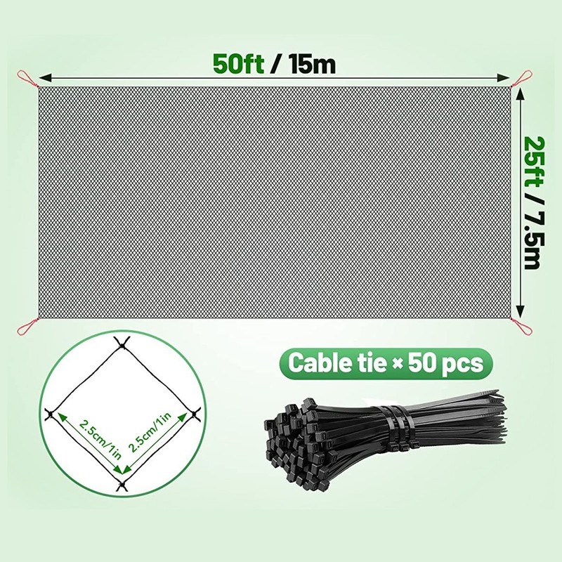 Bird Protective Net Light Weight Reusable Protect Fruit Tree Net