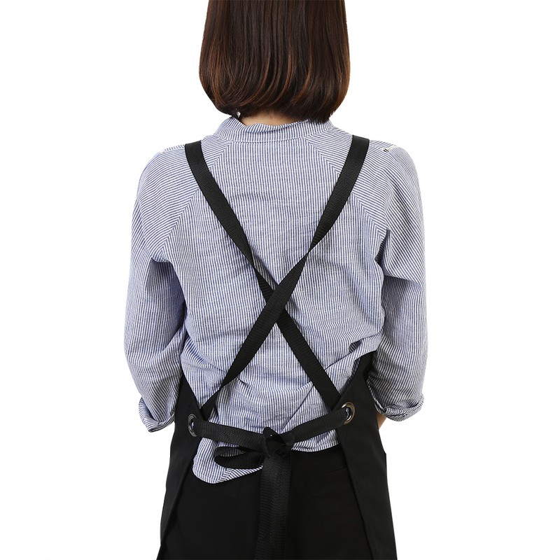 Canvas Apron Kitchen Cooking Carpenters Machinists Working Uniform with Crossed