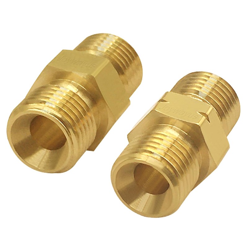 Joywayus Brass Oxygen and Acetylene Connector 9/16-18 Threads B Size