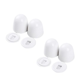 EDOBLUE Pack of 4 Universal Toilet Bolt Caps with Washers 1.44 Inch Toilet Bowl Bolt Caps Covers for Home School and Office