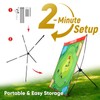 Golf Chipping Game Set : Portable 6-Angle Adjustable Practice Mat