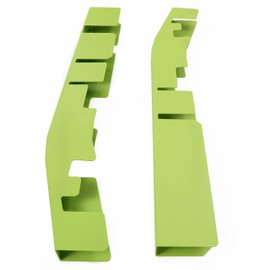 KUAFU Right & Left Center Frame Rail Rust Repair Kit Compatible with 2004-2008 Ford F150 Extended Cab 4WD Powder Coated Steel Green