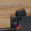 DaierTek Toggle Switch 12v 30A Oval Rocker Switch 3 Pin