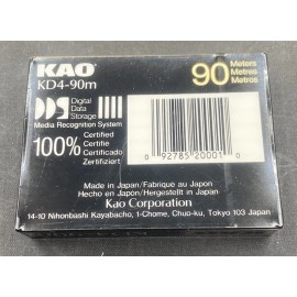 KAO KD4-90M DDS 4MM 90M DIGITAL DATA STORAGE CARTRIDGE Brand New A6