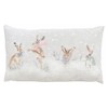 Evans Lichfield Snowy Hares Cushion Cover, 30 x 50cm