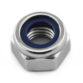 Blue Eyes Locking Nuts DIN985 Stainless Steel Hex Nuts Standard A2 V2A Nut, Self-Locking Nuts Stop Nut, Hexagonal Stainless Steel Nut Lock Nuts (M8.25)