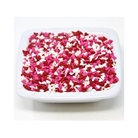 Oasis Supply Sprinkles, 8 oz., Mini Red White & Pink Heart Shapes