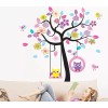 DaraBaby Vinil Decorativo Infantil Árbol Búhos Columpio Sala Cuarto