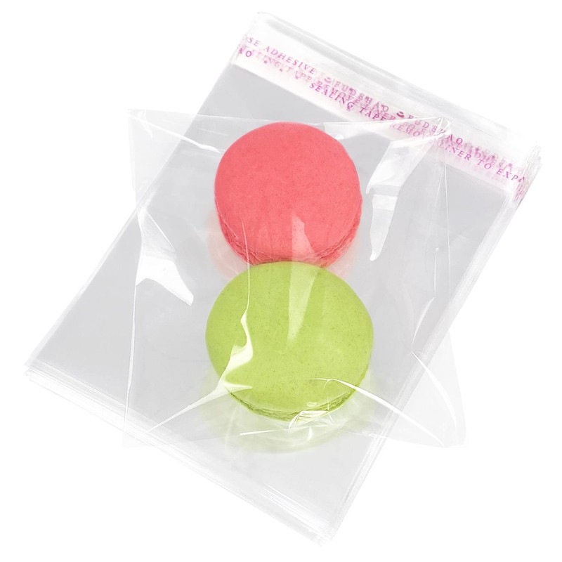 Morepack Morepack Self Sealing Cellophane Bags Self Adhesive,3x3 Inches Clear