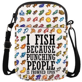 WCGXKO S Valley Game Merch Farming Simulation Farming Merchandise Valley Farm Fishing Gift Video Game Lovers Gift (FISH BECAUSE CR CA)