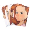 Bowitzki Face Painting Practice Board, 5 Pieces Reusable Colourful Face