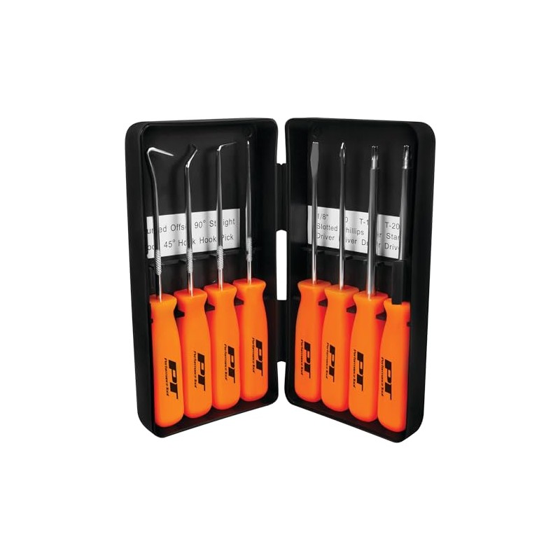 Performance Tool W941 8-Piece Specialty Pick/Driver Set, Precision Pick &