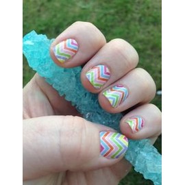 Candy Chevron Nail Wraps, Half Sheet, Jamberry Nail Wraps
