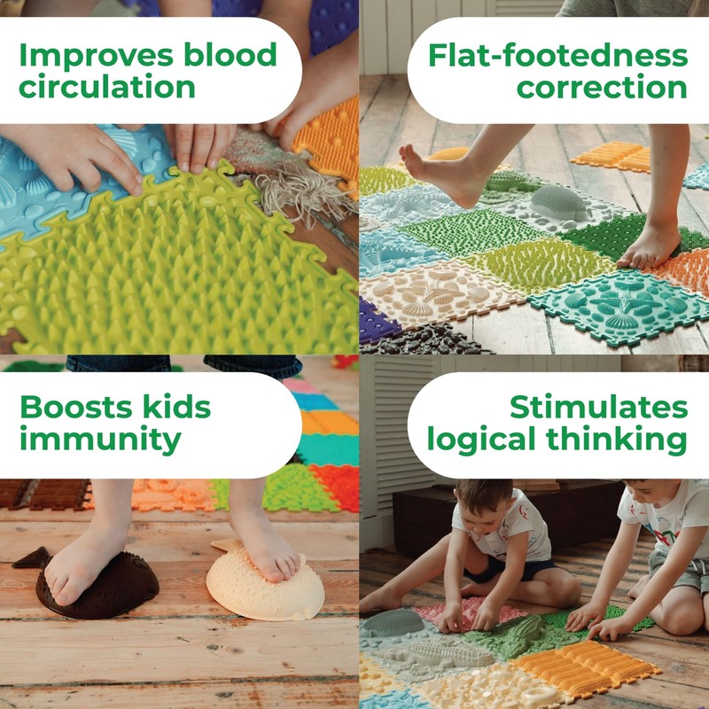 ORTO NATURE Massage Puzzle Floor Mats - Orthopedic Game Mat