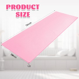 Amylove Polyurethane Foam 24" x 72" High Density Cushion Craft Foam Upholstery Foam for Seat Replacement DIY Projects Chairs Headboards Sofas Home (Pink,1/2" X 24" X 72")
