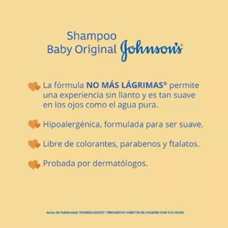Johnson's Shampoo para bebé JOHNSON'S Original 100 ml