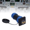 Waterproof Connector Square 4 Holes IP68 Aviation Power Socket 380V